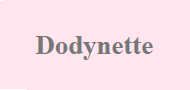 Code Promo Dodynette